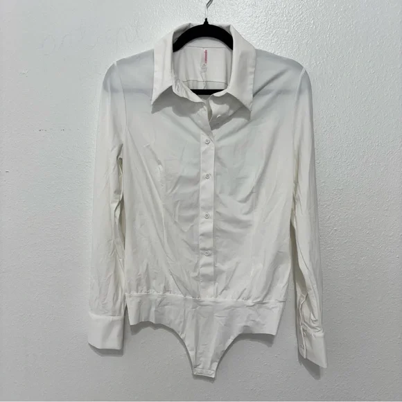 COMMANDO button down bodysuit in white - Picture 4 of 8